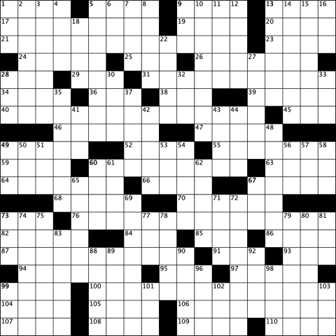 Oct. 10 Puzzle Grid